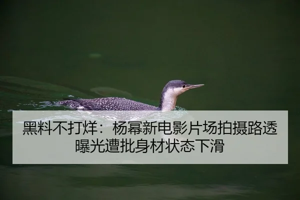 黑料不打烊：杨幂新电影片场拍摄路透曝光遭批身材状态下滑
